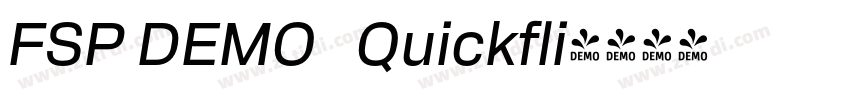 FSP DEMO   Quickfli字体转换